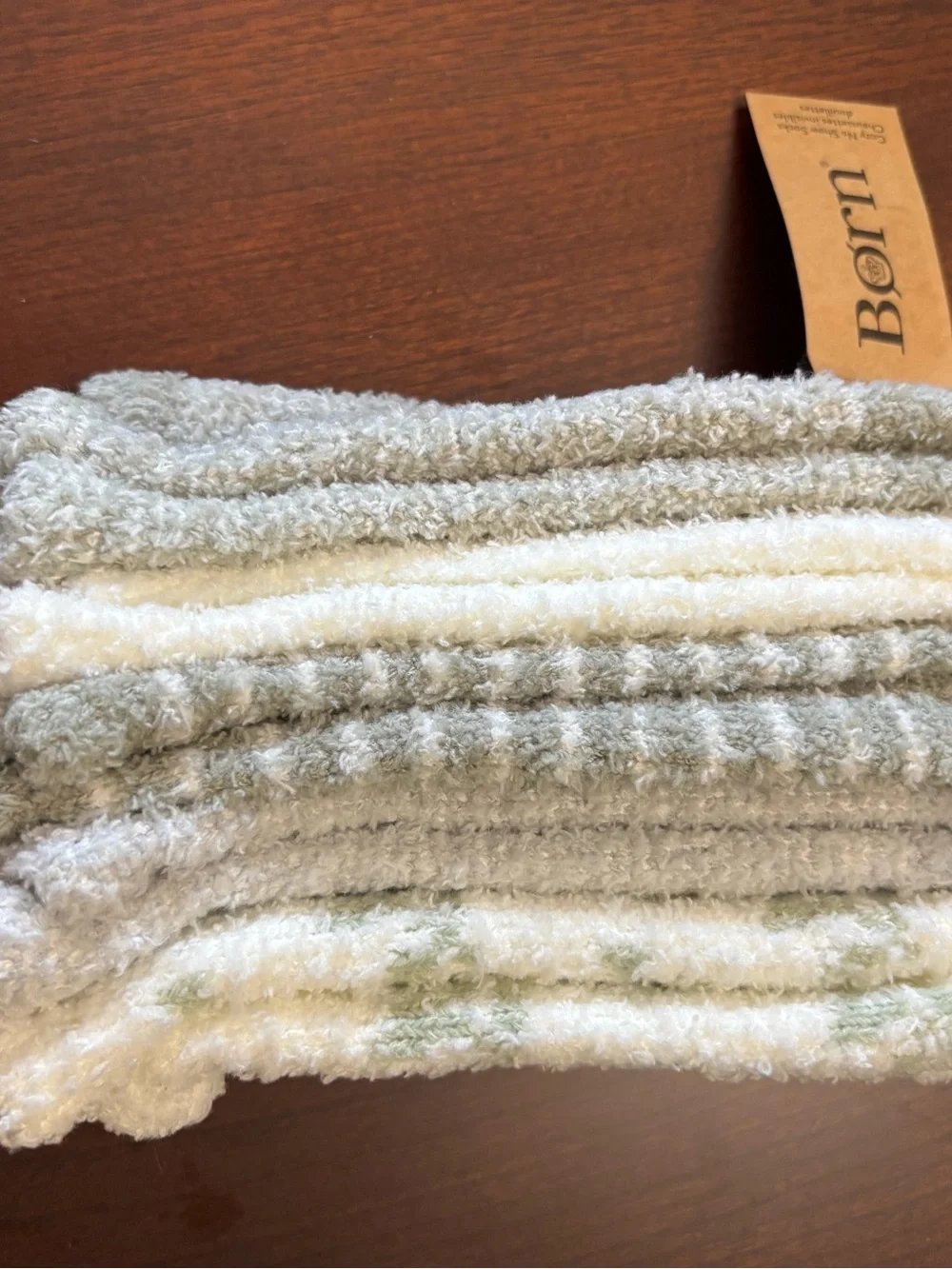 Born Cozy No-Show Socks – 5 Pair Pack – Soft Neutral Colors – NWT